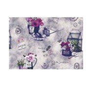 Wachstuch Tischdecke abwischbar Vliesrücken 140 cm...