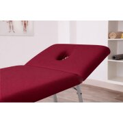 Massageliege Frottee Spannbettlaken mit Nasenschlitz Marke 70-80 cm x 190-200 cm  Bordeaux