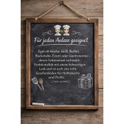 Grillschürze Set 2-teilig mit Ofenhandschuh – Küchenschürze aus Baumwolle, verstellbar, hitzebeständig, mit Tasche – Kochschürze für Grillen, Backen & Küche