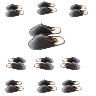 Museumspantoffeln mit Gummiband an der Ferse 10 Paar