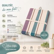 10er Set Küchentücher 50 x 70 cm aus 100 % Baumwolle – 5x Rot & 5x Blau