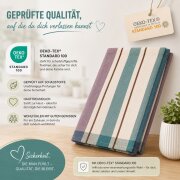 10er Set Küchentücher 50 x 70 cm aus 100 % Baumwolle – 5x Rot & 5x Blau