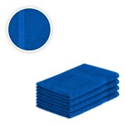 Gästehandtuch 4er Set 30 x 50 cm Royalblau