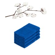 Gästehandtuch 4er Set 30 x 50 cm Royalblau