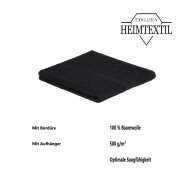 Handtuch 4er Set 50 x 100 cm Schwarz