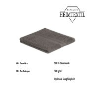 Badetuch 2er Set 100 x 150 cm Anthrazit