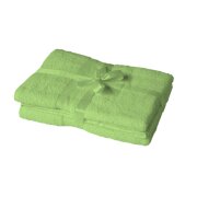 Badetuch 2er Set 100 x 150 cm Apfelgrün