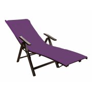 Liegestuhlauflage 1 Stück 70 x 200 x 20 cm Lila