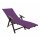 Liegestuhlauflage 1 Stück 70 x 200 x 20 cm Lila
