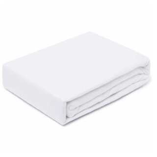 Molton Spannbettlaken  90-100 x 190-200 cm Weiss