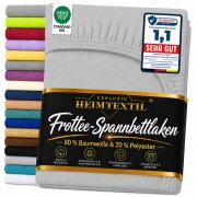 EXKLUSIV HEIMTEXTIL Frottee Spannbettlaken 90 - 100 x 200...
