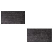 Platz Set Tischdeckchen 30x45 cm grau meliert 2 Stück