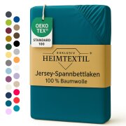EXKLUSIV HEIMTEXTIL Jersey Spannbettlaken 90 x 200 cm...