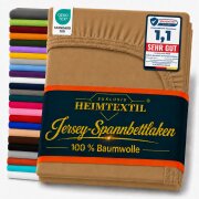 EXKLUSIV HEIMTEXTIL Jersey Spannbettlaken 90 - 100 x 200...