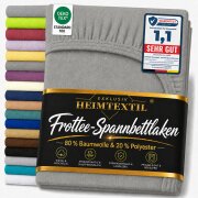 EXKLUSIV HEIMTEXTIL Frottee Spannbettlaken 140 - 160 x...