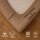 EXKLUSIV HEIMTEXTIL Frottee Spannbettlaken 180 - 200 x 200 cm Nougat 80% Baumwolle 20% Polyester  Öko - Tex Zertifiziert Bed-Sheet Bettlaken Spannbetttuch Topper Leinentuch