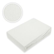 Frottee Spannbettlaken Premium Marke 90 - 100 x 200 cm Weiß