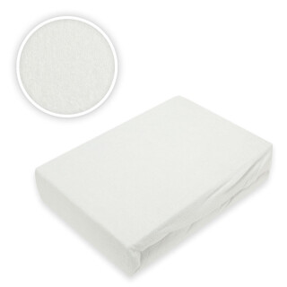 Frottee Spannbettlaken Premium Marke 140 - 160 x 200 cm Weiß