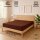 EXKLUSIV HEIMTEXTIL Frottee Spannbettlaken Premium 180 - 200 x 200 cm Schokobraun 80% Baumwolle 20% Polyester  Öko - Tex Zertifiziert Bed-Sheet Bettlaken Spannbetttuch