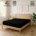 EXKLUSIV HEIMTEXTIL Frottee Spannbettlaken Premium 180 - 200 x 200 cm Schwarz 80% Baumwolle 20% Polyester  Öko - Tex Zertifiziert Bed-Sheet Bettlaken Spannbetttuch