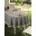 Gartentischdecke mit Fransen 110x140 cm eckig dunkelgrau