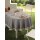 Gartentischdecke mit Fransen 130 cm rund bordeaux
