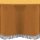 Gartentischdecke mit Fransen 130 cm rund orange