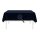 Gartentischdecke mit Fransen 130x180 cm eckig blau
