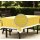 Gartentischdecke mit Fransen 130x180 cm eckig gelb