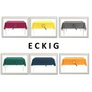 Gartentischdecke mit Fransen 130x180 cm eckig grün