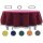 Gartentischdecke mit Fransen 150x210 cm oval bordeaux