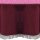 Gartentischdecke mit Fransen 150x210 cm oval bordeaux