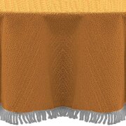 Gartentischdecke mit Fransen 150x210 cm oval orange