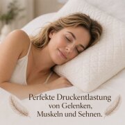 Nackenstützkissen ergonomisch 50x30x11 cm – Orthopädisches Memory Foam, Nackenkissen gegen Nackenschmerzen, waschbarer Bezug, Kopfkissen für Seiten- & Rückenschläfer