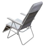 Gartenstuhlauflage mit Kapuze 500g/m² 60 x 120 x 20 cm Natur