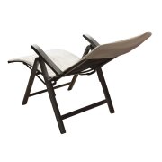 Liegestuhlauflage mit Kapuze 500g/m²  70 x 200 x 20 cm Schwarz