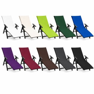 Liegestuhlauflage mit Kapuze 500g/m²  70 x 200 x 20 cm Royalblau