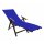Liegestuhlauflage mit Kapuze 500g/m²  70 x 200 x 20 cm Royalblau