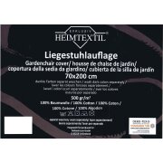 Liegestuhlauflage mit Kapuze 500g/m²  70 x 200 x 20 cm Dunkelgrün