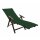 Liegestuhlauflage mit Kapuze 500g/m²  70 x 200 x 20 cm Dunkelgrün