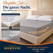 EXKLUSIV HEIMTEXTIL Marke Jersey Spannbettlaken 120 x 200 cm Grau
