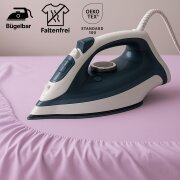 EXKLUSIV HEIMTEXTIL Marke Jersey Spannbettlaken 140 x 200 cm Rosa 100% Baumwolle Öko - Tex Zertifiziert Bed-Sheet Bettlaken Spannbetttuch Topper Leinentuch