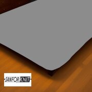 Marke Jersey Spannbettlaken 180 - 200 x 200 cm Grau