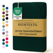 EXKLUSIV HEIMTEXTIL Marke Jersey Spannbettlaken 180 x 200...