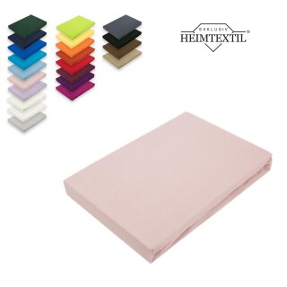 Marke Jersey Spannbettlaken 200 x 220 cm Rosa