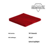 Handtuch 4er Set 50 x 100 cm Rot