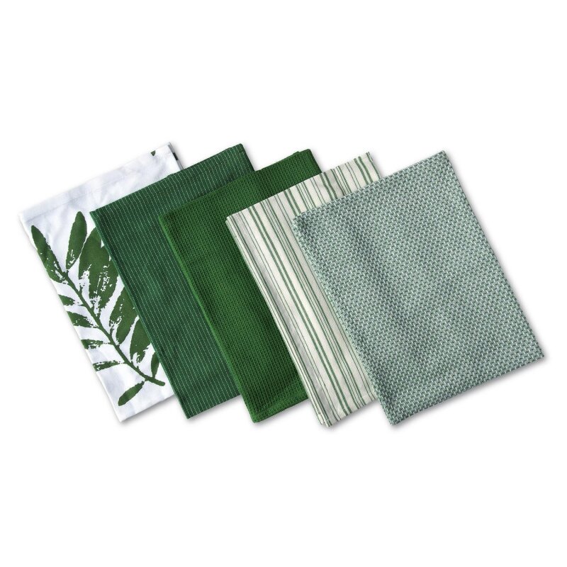 Jennice House Geschirrtücher Set Baumwolle - Waffelgewebe 3er Set Blau 43x63cm