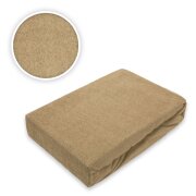 1 Karton Frottee Spannbettlaken Premium Marke 60 - 70 x 140 cm 26 Stück Sand