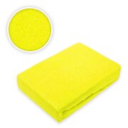 1 Karton Frottee Spannbettlaken Premium Marke 90 - 100 x 200 cm 20 Stück Gelb