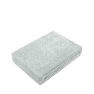 1 Karton Frottee Spannbettlaken Premium Marke 140 - 160 x 200 cm 16 Stück Silber
